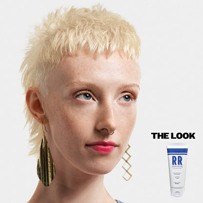 Reuzel hydrating face moisturizer in a sleek jar, showing the skincare product with a soft, luminous appearance.